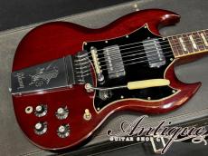 Gibson SG Standard 1970 Cherry Red /Stickered Numbered PAF & Maestro 3.42kg "Full-Original & Virgin Solder"_4