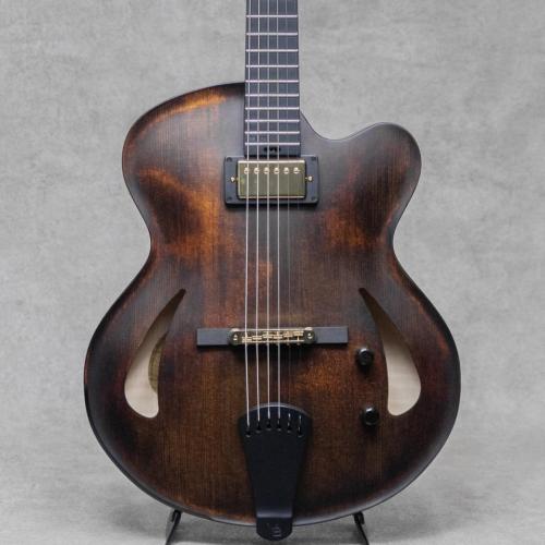 Victor Baker Guitars Model 15 Archtop Black Smoke with Satin Topcoat