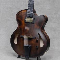 Victor Baker Guitars Model 15 Archtop Black Smoke with Satin Topcoat_5