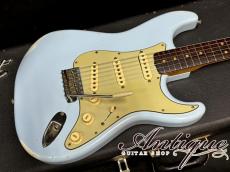 Fender Stratocaster 1963 Sonic Blue Body-Refin. & Relic w/Jacaranda Round FB 3.53kg "Amazing Vintage Sound"_4