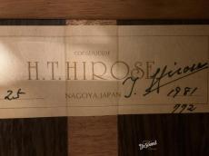 廣瀬達彦 Tatsuhiko Hirose H.T.Hirose　10弦ギター　No.25　1981年製_9