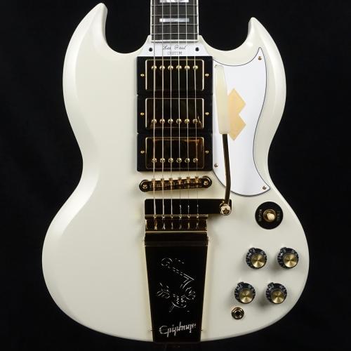 Epiphone Inspired by Gibson Custom 1963 Les Paul SG Custom With Maestro Vibrola Classic White