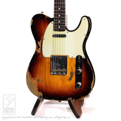Fender Custom Shop 1963 Telecaster Heavy Relic (Super Faded/Aged 3 Tone Sunburst)
