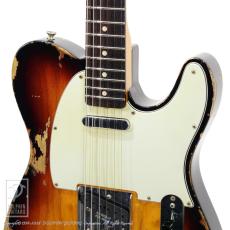 Fender Custom Shop 1963 Telecaster Heavy Relic (Super Faded/Aged 3 Tone Sunburst)_11