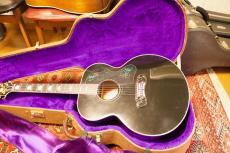 Gibson J-200 Rose Custom Black Centennial Collection_17