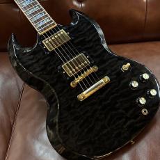 Gibson 【AAAトップ】SG Elegant Quilt -Trans Black- 2.99㎏【2008年製USED】_3