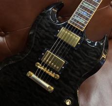 Gibson 【AAAトップ】SG Elegant Quilt -Trans Black- 2.99㎏【2008年製USED】_5