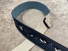 Grande uomo L-Slide Strap 空飛ぶペンギン【Navy×Lite blue】