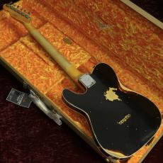Fender Custom Shop 1960 Telecaster Custom Heavy Relic Aged Black Over Chocolate 3-Tone Sunburst_3
