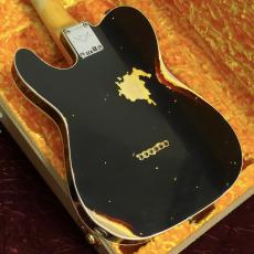 Fender Custom Shop 1960 Telecaster Custom Heavy Relic Aged Black Over Chocolate 3-Tone Sunburst_5