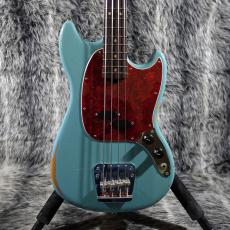 Fender JMJ Road Worn Mustang Bass Faded Daphne Blue_10