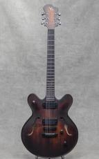 Victor Baker Guitars Model 35 Chambered Semi-hollow Brown Smoke Stain with Satin S/N:764_2