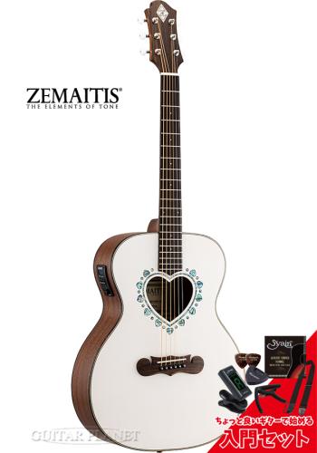 ZEMAITIS 《入門セット付き!!》CAF-90H -White / Abalone 【エレアコ】【オンラインストア限定】