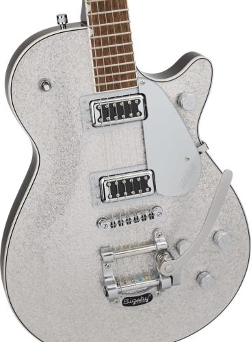 Gretsch G5230T Electromatic Sparkle Jet FT Single-Cut with Bigsby, Laurel Fingerboard / Silver Sparkle