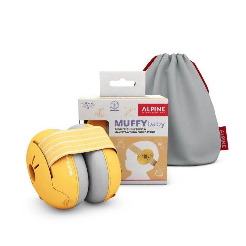 ALPINE MUTE MUFFY BABY CLASSIC Yellow (イエロー) ベビー用イヤーマフ 聴覚保護 ヘッドホン型耳栓