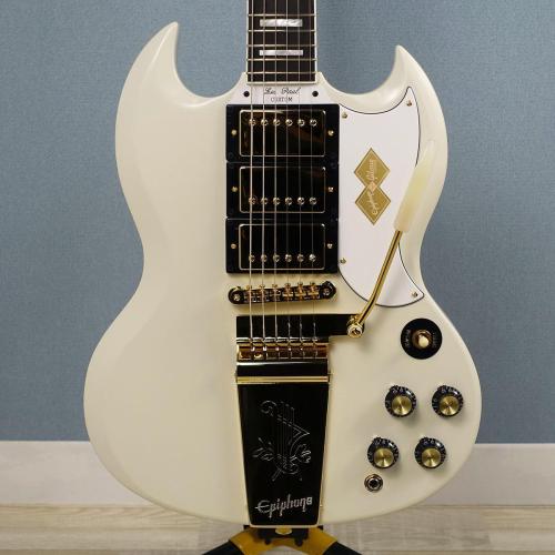 Epiphone 1963 Les Paul SG Custom With Maestro Vibrola Classic White