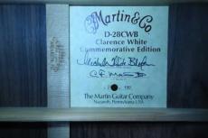 Martin D-28CWB Commemorative Edition / Clarence White・Large Sound Hole・Premium Adirondack Spruce Top・Premium Brazilian Rosewood  Side and Back・Ebony Fingerboard and Bridge ・Long Sddle【With Original Case】2003_16