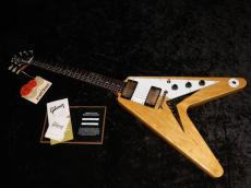Gibson Custom Shop 1958 Korina Flying V Reissue "White Pickguard" VOS : Natural_3