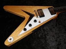 Gibson Custom Shop 1958 Korina Flying V Reissue "White Pickguard" VOS : Natural_7