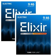 Elixir NANOWEB CUSTOM LIGHT #12027 2pack【09-46/エレキギター弦/2個セット】