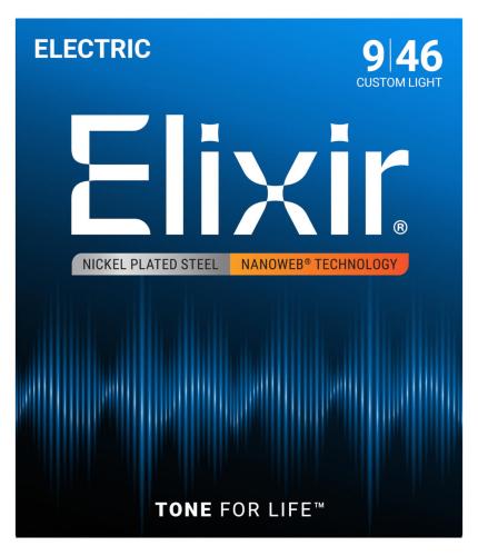 Elixir NANOWEB CUSTOM LIGHT #12027【09-46/エレキギター弦】
