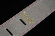 moody 2.5" SUEDE BACKED GUITAR STRAP - LIGHT GRAY/PINK Standard【特価】_5