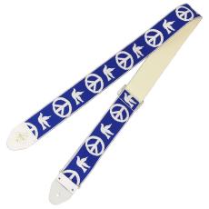D'Andrea Ace Guitar Straps ACE-6 Blue -Peace-Dove-