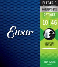 Elixir 19052 Electric Nickel Plated Steel with OPTIWEB Coating Light 010~046