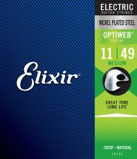 Elixir 19102 Electric Nickel Plated Steel with OPTIWEB Coating Medium 011~049