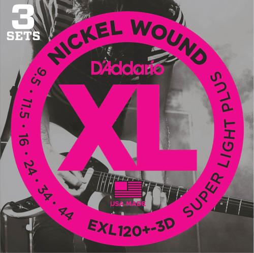 D'addario EXL120+ Super Light Plus 3Set
