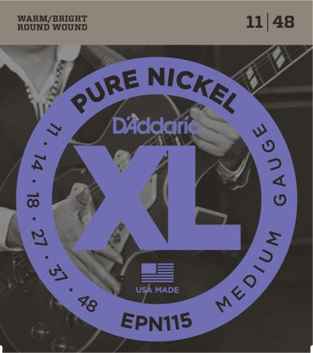 D'addario EPN115 PURE NICKEL Medium 11-48 エレキギター弦