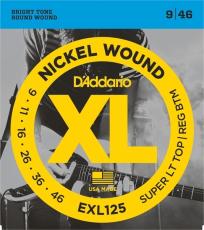 D'addario EXL125 9-46 SuperLight top / Reg Btm