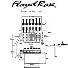 Floyd Rose Special Series Tremolo, Rose Gold FRTS3100 with R2 Nut/サスティーンブロック37mm/フロイドローズスペシャル_3