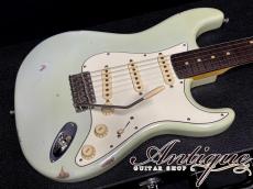 FREEDOM CUSTOM GUITAR RESEARCH O.S. Retro Series ST 2023 C.O. Daphne Blue Played Finish w/Aged MOD Near-Mint 3.39kg "Like a Vintage"_4