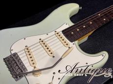 FREEDOM CUSTOM GUITAR RESEARCH O.S. Retro Series ST 2023 C.O. Daphne Blue Played Finish w/Aged MOD Near-Mint 3.39kg "Like a Vintage"_7
