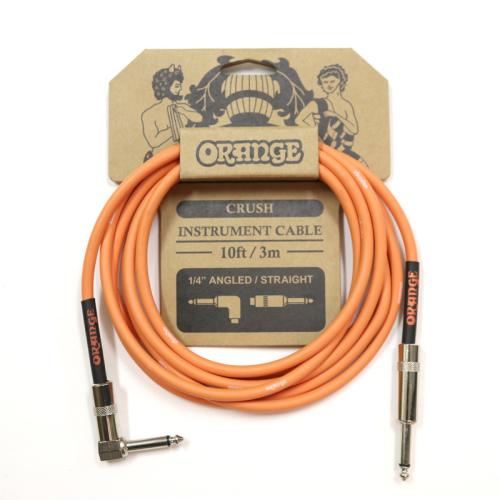 Orange CRUSH Instrument Cable 10ft/3m 1/4" Angled/Straight CA035【シールド】【3m】【S/L】