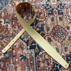 moody 2.5" SUEDE BACKED GUITAR STRAP - CAMEL/CREAM Standard_3