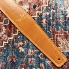 moody 2.5" SUEDE BACKED GUITAR STRAP - ORANGE/CREAM Standard_6
