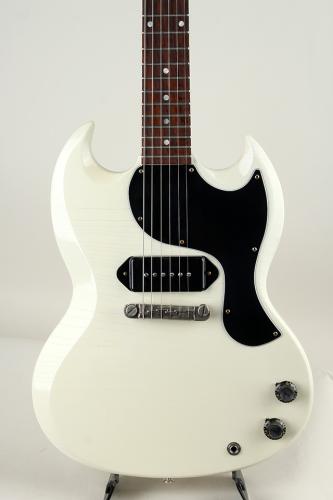 Gibson Murphy Lab 1963 SG Junior Polaris White Ultra Light Aged Lightning Bar【S/N:401143】 2024