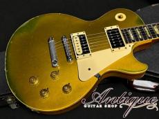 Gibson Les Paul Deluxe Early 70's Gold Top Humbucker Mod. /3P Maho Neck &Black RWFB 4.33kg "Killer Vintage"_4