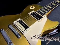 Gibson Les Paul Deluxe Early 70's Gold Top Humbucker Mod. /3P Maho Neck &Black RWFB 4.33kg "Killer Vintage"_7