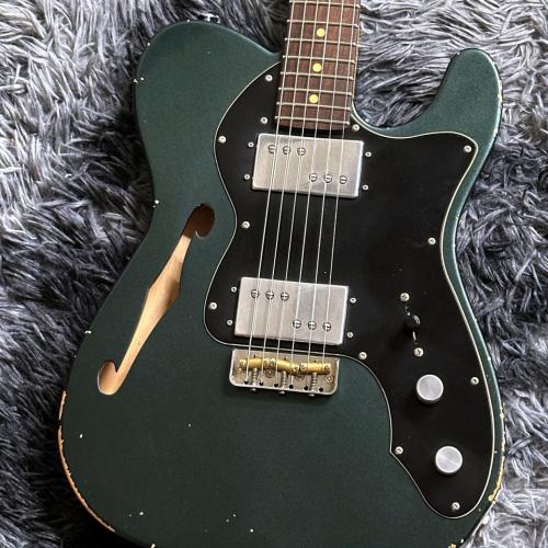 Black Smoker Trad Master Series DELTA-C Old Green Metallic Medium Aged w/Wide Humbucker