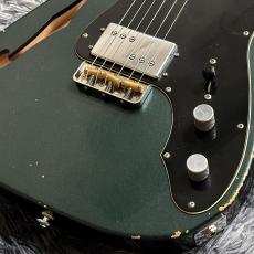 Black Smoker Trad Master Series DELTA-C Old Green Metallic Medium Aged w/Wide Humbucker_3
