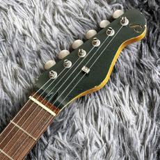 Black Smoker Trad Master Series DELTA-C Old Green Metallic Medium Aged w/Wide Humbucker_6