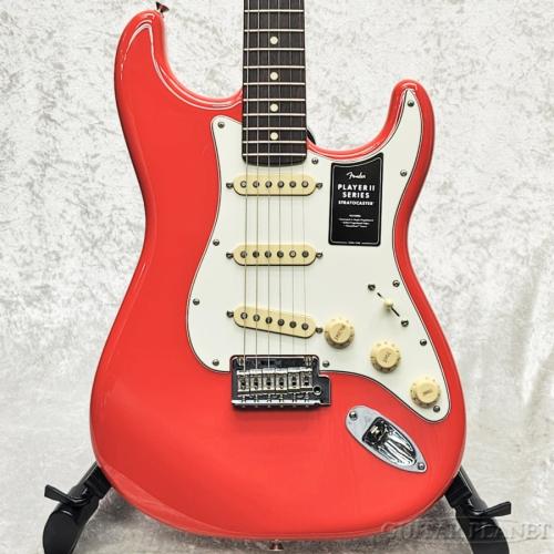 Fender 【生産完了カラー】Player II Stratocaster-Coral Red-【アルダーボディ】【MX25151928】【3.44kg】