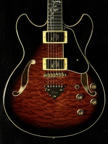 Ibanez Artcore Expressionist AS93QMSP -DBS (Dark Brown Sunburst)-【3.404kg】