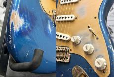 Fender Custom Shop ~2013 Time Machine~ 1956 Stratocaster Relic '' Gold Hardware!! '' -Aged Lake Placid Blue- 2012USED!!_8
