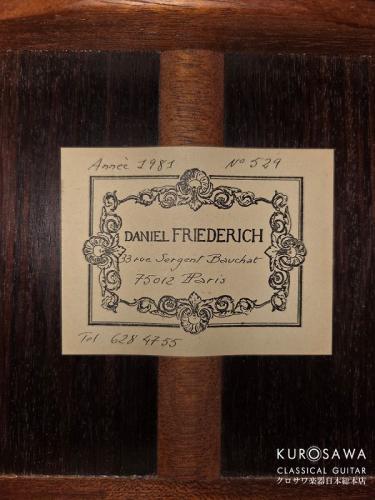 Daniel Friedrich Daniel Friedrich ダニエル・フレドリッシュ 1981年製 松・ローズウッド 【日本総本店2F在庫品】