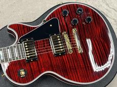 Gibson Custom Shop "KRS Ltd Run" Les Paul Custom Figured Top "Gold Hardware" Gloss Red Tiger s/n CS501777_5