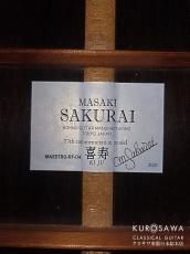 桜井正毅 Sakurai Masaki 2021年製 喜寿 KI JU Maestro-RF-04 松・ハカランダ 635mm 20フレット